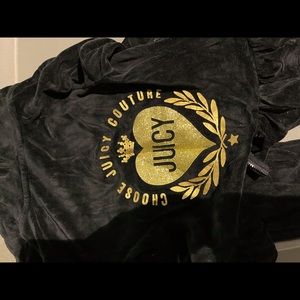 Juicy couture velour black tracksuit for a toddler size 6